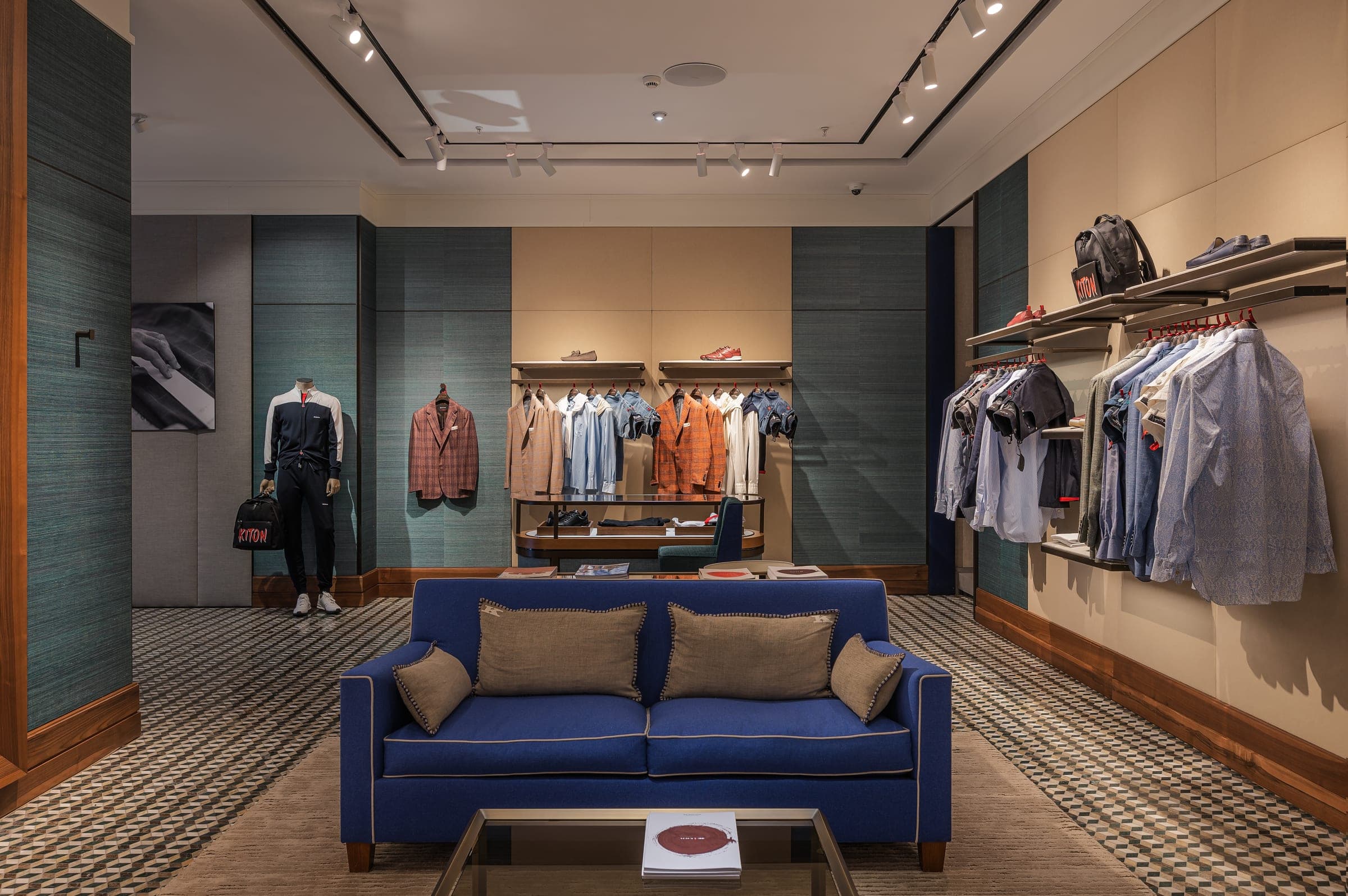 Interior of the Kiton boutique operated by Tunica Group
